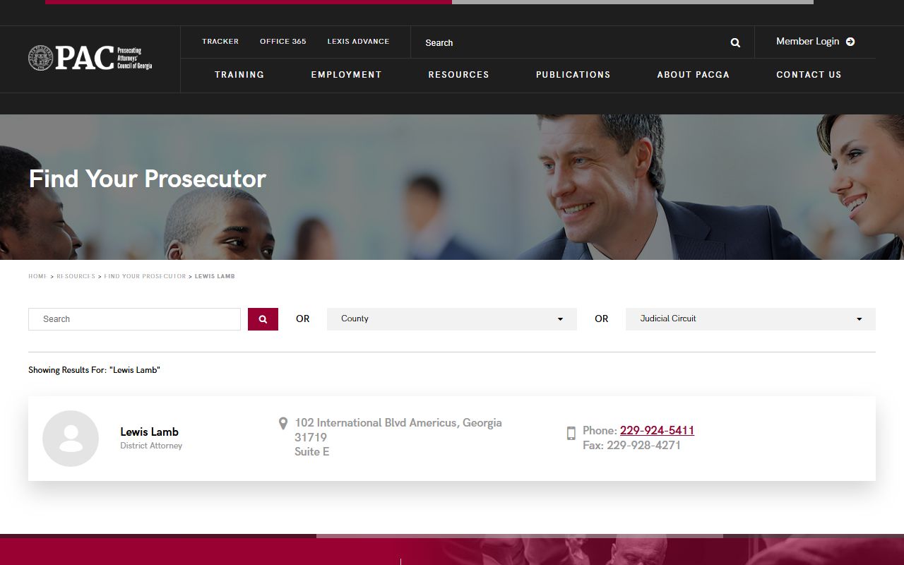 Webster County arrest records Southwestern Judicial Circuit District Attorney directory