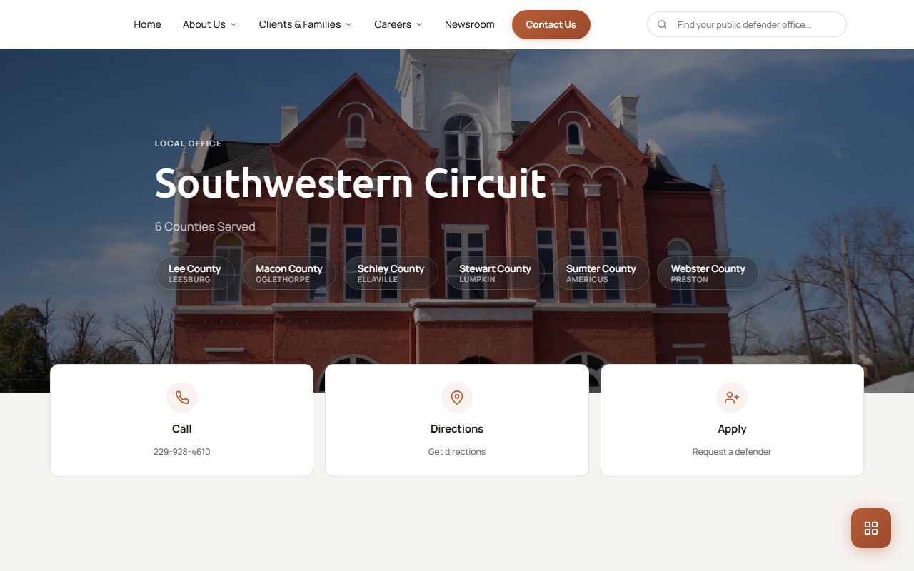 Webster County arrest records Southwestern Circuit Public Defender page