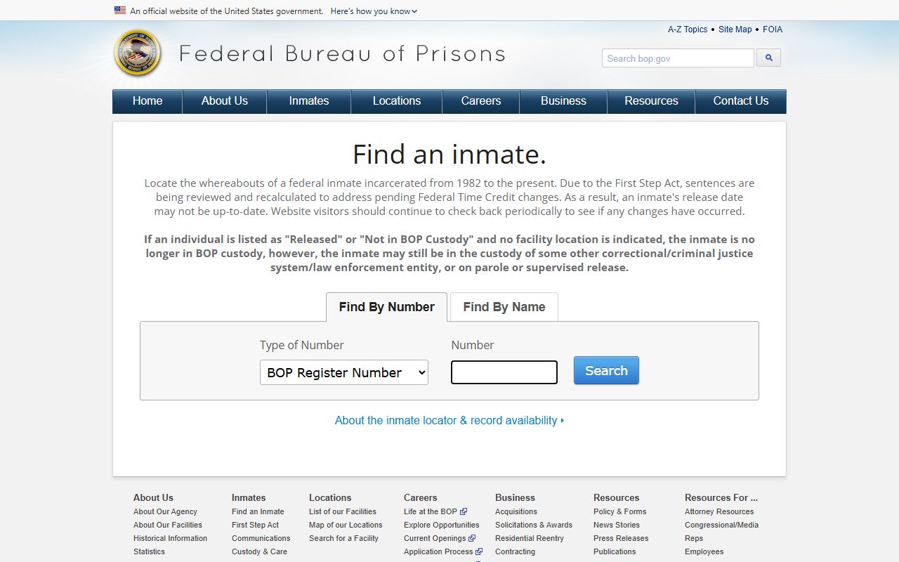 Webster County inmate records federal inmate locator