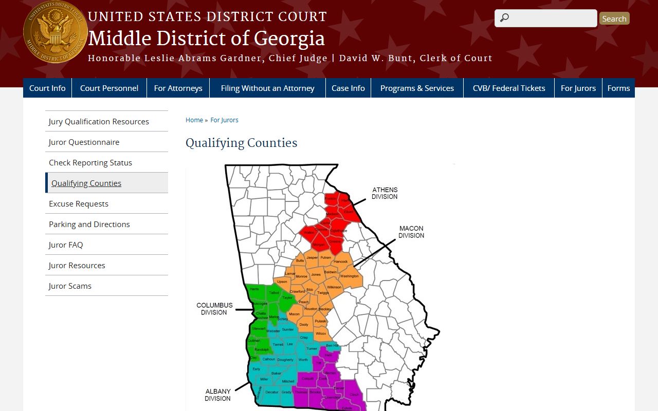 Webster County traffic court records Middle District federal court context